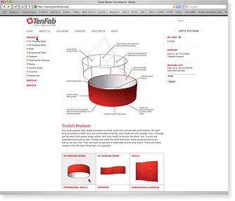 TenFab Design Online Store Product Page
